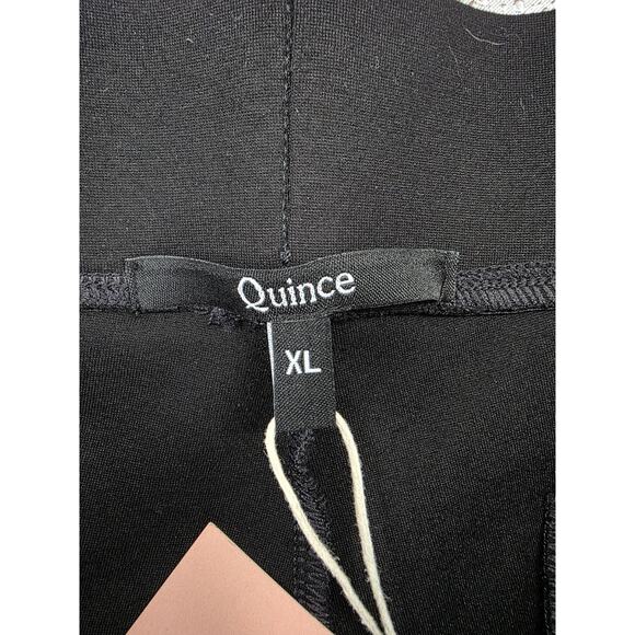 Quince Ultra-Stretch Ponte Kick Flare Pants XL Black NWT - Picture 2 of 9